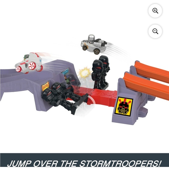 Hot Wheels RacerVerse Star Wars Track Set with 2 Racers: Grogu & the Mandolorian - Picture 5 of 9